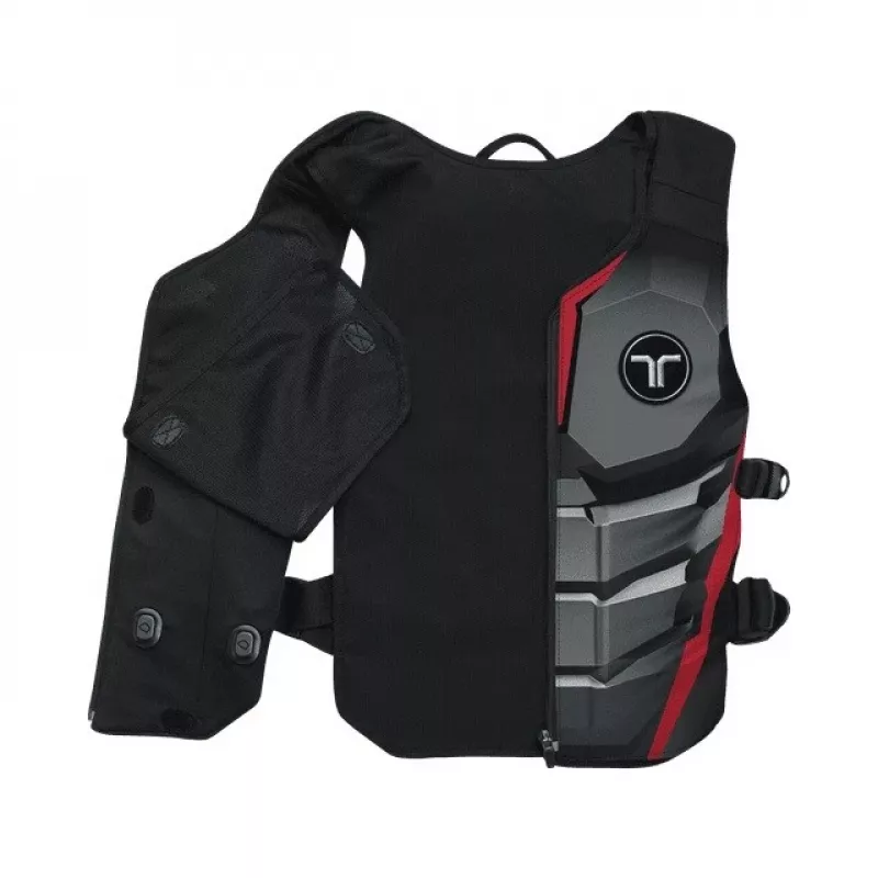 bHaptics TactSuit Air Onyx Haptic Vest with 40 Vibration Motors, Bluetooth, USB-C, Breathable Mesh, Black