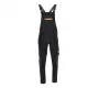 BIBBRACE ACTIFLEX L Black Heavy-Duty Elastic Suspenders with Metal Clips, 40mm