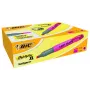 BIC Brite Liner Grip Highlighter, Chisel Tip, Pink, 1.7-5.1 mm Line Width, 1 Piece