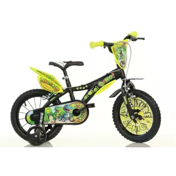 BIKE 16 DINO T-REX Kids Bike 16 Inch Green Black Orange