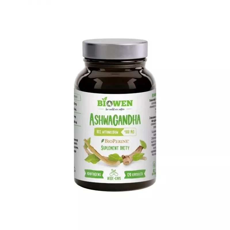 BIOWEN Ashwagandha – Food Supplement for Humans – 120 Capsules