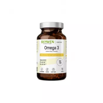 BIOWEN Omega 3 - 660 mg EPA, 440 mg DHA – food supplement for humans – 90 capsules