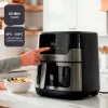 BLACK+DECKER BXAF8001E 8L Digital Air Fryer, 1700W, 8 Presets, Non-stick Basket, Black