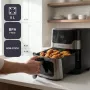 BLACK+DECKER BXAF8001E 8L Digital Air Fryer, 1700W, 8 Presets, Non-stick Basket, Black