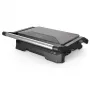 BLACK+DECKER BXGR1001E Electric Contact Grill 1000W Non-Stick Ribbed Plate, Stainless Steel, Drip Tray, Vertical Storage