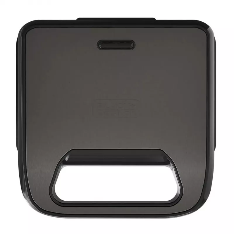 BLACK+DECKER BXSA754E 3-in-1 Sandwich Maker, Waffle Maker & Grill with 3 Interchangeable Non-Stick Plates, 750 W, Stainless Steel
