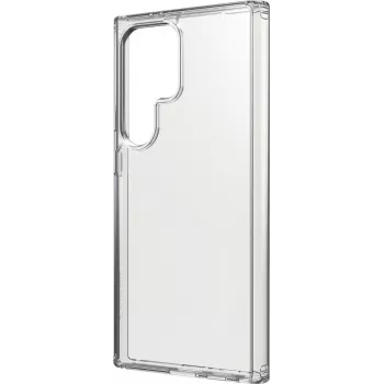Black Rock Clear Protection Case for Samsung Galaxy S23 Ultra - Transparent TPU Back Cover, Shock-Absorbing, Anti-Yellowing, Wireless Charging Compatible 00226130