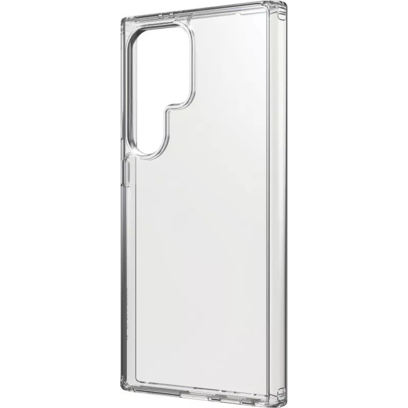 Black Rock Clear Protection Case for Samsung Galaxy S23 Ultra - Transparent TPU Back Cover, Shock-Absorbing, Anti-Yellowing, Wireless Charging Compatible 00226130
