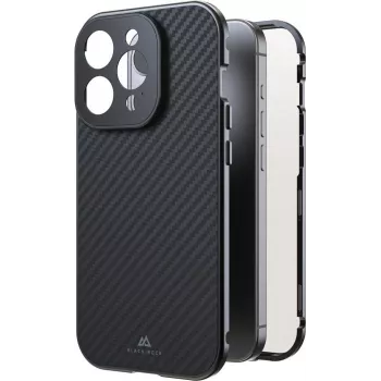Black Rock Cover 360° Glass for Apple iPhone 15 Pro, Real Carbon (00221268)