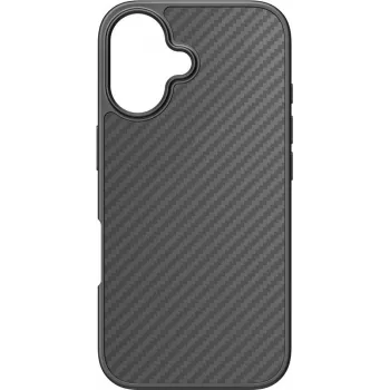 BLACK ROCK Robust Carbon Case for Apple iPhone 16 – Black 00228081