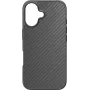 BLACK ROCK Robust Carbon Case for Apple iPhone 16 – Black 00228081