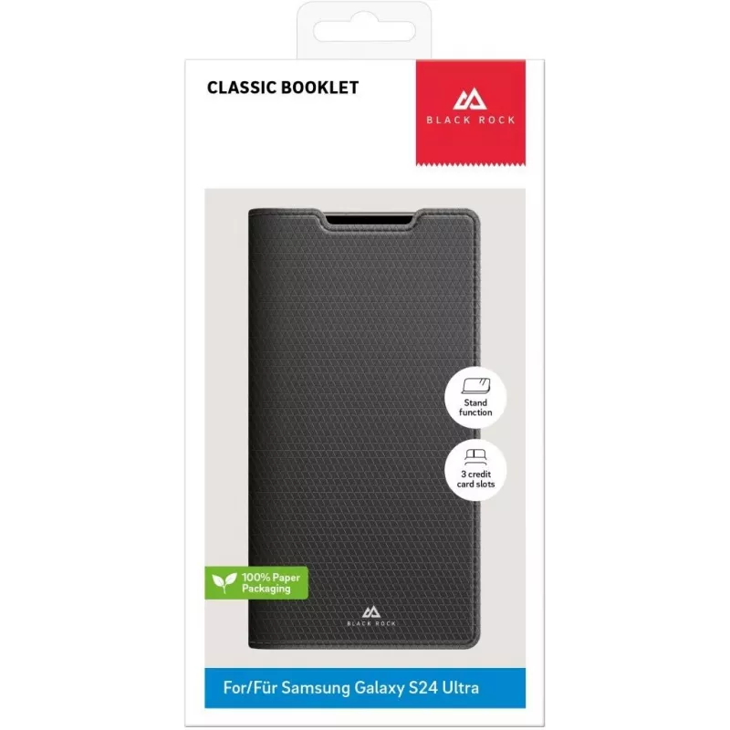 Black Rock The Classic Folio Case for Samsung Galaxy S23 Ultra, Black 00226129