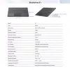 Blackview K1 Bluetooth Keyboard Wireless Ultra Slim 10 inch – 280mAh Battery, Bluetooth 3.0, Compatible with Windows / Android / iOS, Black Gray