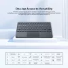 Blackview K1 Bluetooth Keyboard Wireless Ultra Slim 10 inch – 280mAh Battery, Bluetooth 3.0, Compatible with Windows / Android / iOS, Black Gray
