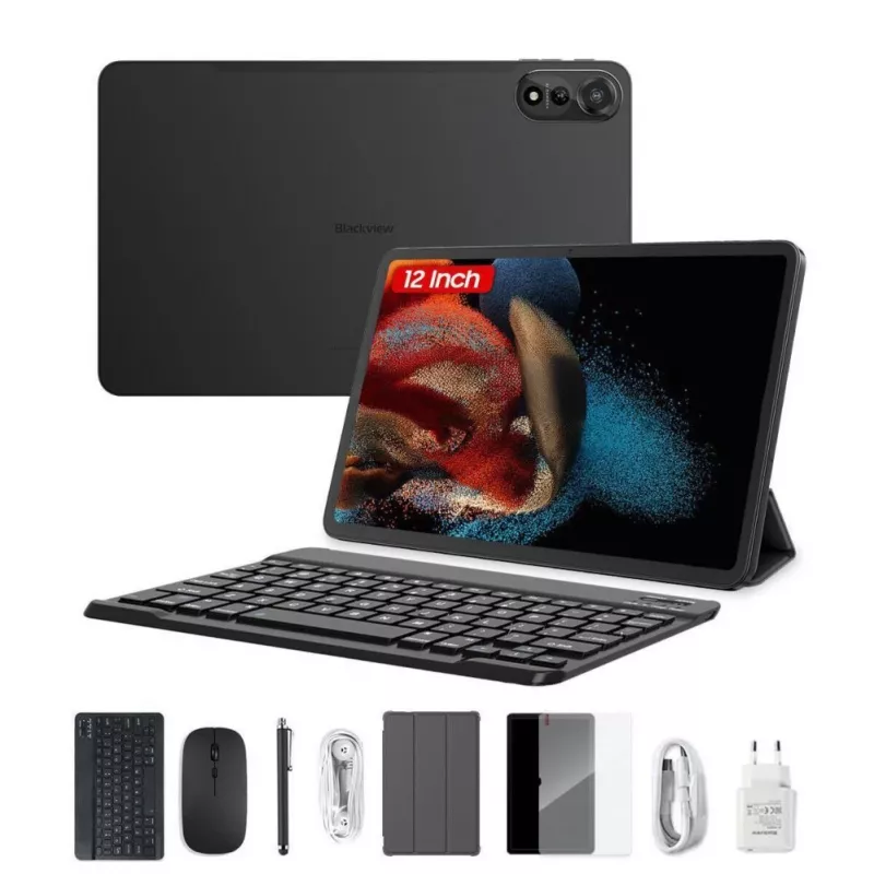 Blackview MEGA 2 Tablet 11.52 inch 6/256GB 4G LTE Android 13 + Set (Keyboard, Case, Stylus, Mouse) Green