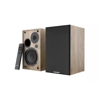 Blaupunkt BS40OK 2-Way Passive Bookshelf Speakers, 40W RMS, 4 Ohm, Brown (Pair)