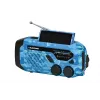 Blaupunkt ER10BC FM PLL Digital Alarm Clock Radio with Dual Alarm, USB Charging, Thermometer, Blue Camo