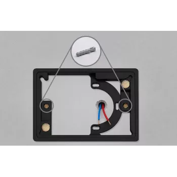 Blebox framePanelM Black Recessed Wall Mounting Frame for ControlPanelM