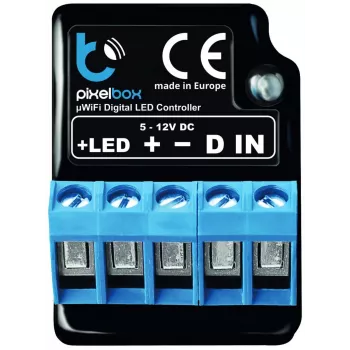 BLEBOX LED Pixelbox Wi-Fi Lighting Module – Pixel Controller for WS2812/APA102, 5A, 1024 Pixels