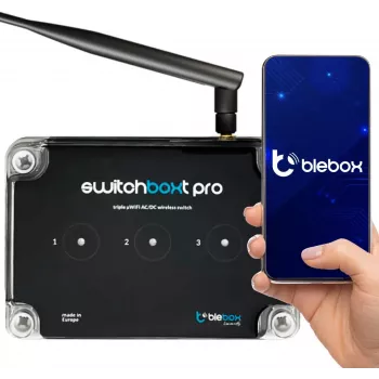 BLEBOX switchBoxT PRO Smart Wi-Fi Switch with Temperature Sensor