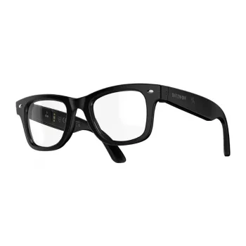 BlitzWolf BW-AG1 AI Smart Glasses with Open-Ear Audio, Bluetooth 5.3, IPX4, TR90 Frame