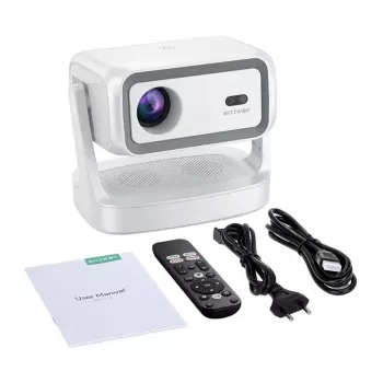 Blitzwolf BW-V12 Full HD (1080p) LCD Projector, 600 ANSI Lumens, Android 9.0 Smart Projector