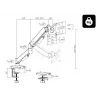 BLO HQ LCD TV Mount 17-32 for Desk with Joint