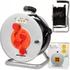BLO PR-61 Extension Cord Reel 4-Socket with Grounding 50m Metal Drum 3x2.5mm