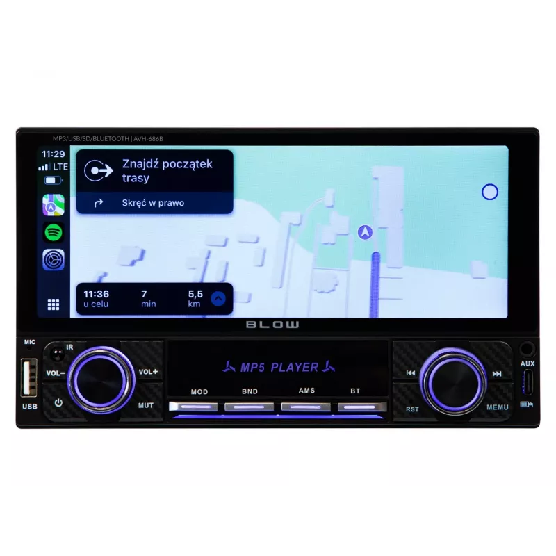 BLOW AVH-686B RDS MP3/USB/Micro SD/Bluetooth Car Radio
