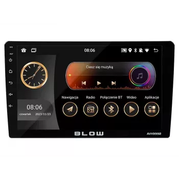 BLOW AVH-9992 2DIN 9 inch Android Car Radio with WiFi, GPS, Apple CarPlay