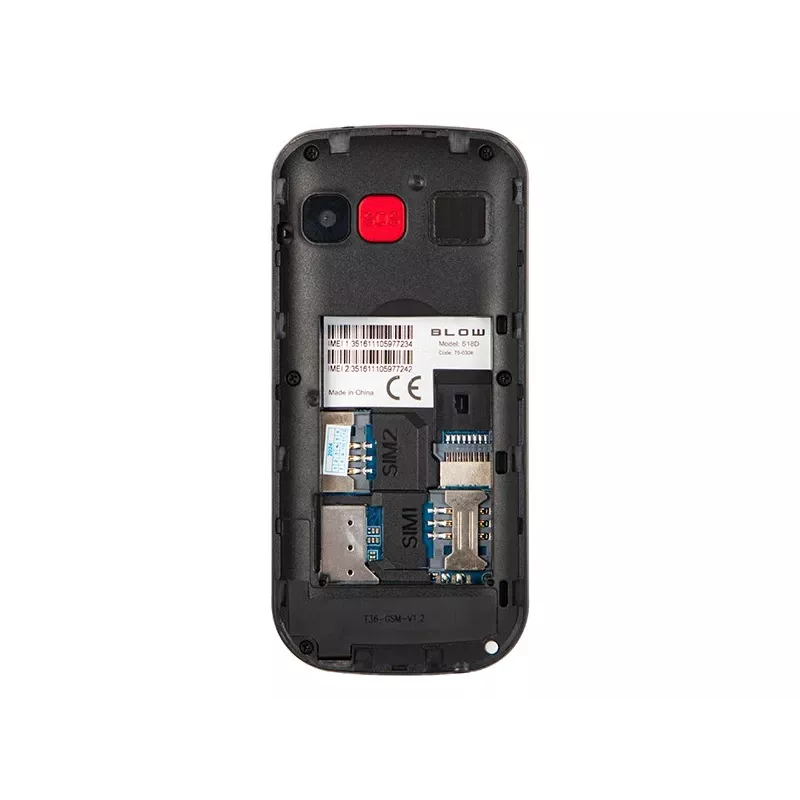 BLOW Black Senior Phone with Stand S18D