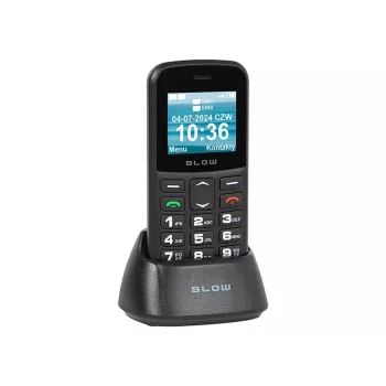 BLOW Black Senior Phone with Stand S18D
