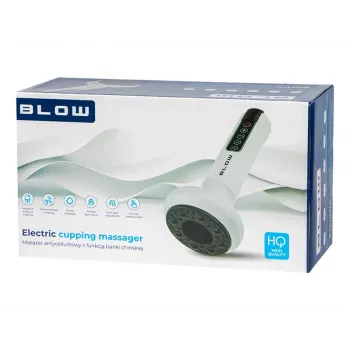 BLOW CUPPING PRO Anti-Cellulite Massager with Chinese Cupping, 12 Suction & Heat Levels, Red Light Therapy, Rechargeable
