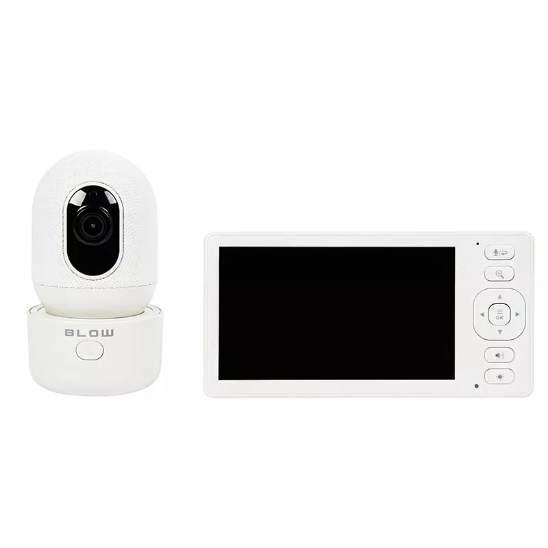 BLOW Electronic Baby Monitor with 5.5 inch LCD WiFi Monitor, Full HD Camera, Pan/Tilt/Zoom, Night Vision, Two-Way Audio, Temperature Sensor, Lullabies, 300m Range