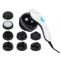 BLOW SILK Anti-Cellulite Massager with Infrared Heat and 4 Interchangeable Heads, White/Purple