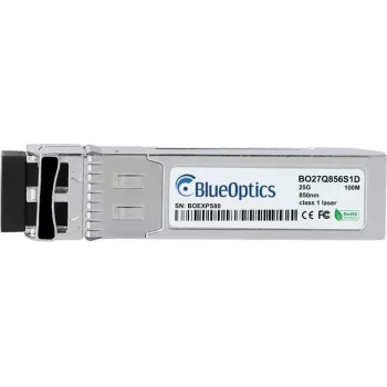 BlueOptics BO27Q856S1D SFP28 Transceiver 25GBASE-SR 850nm 100m LC Duplex MMF, Compatible with Infortrend 9370CSFP25G-0010