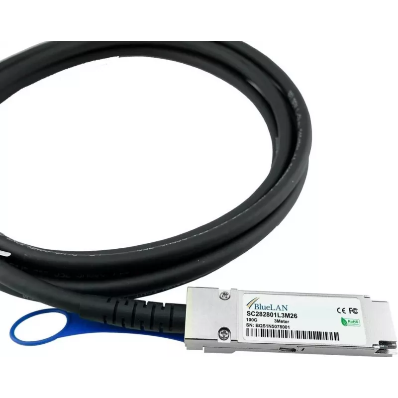 BlueOptics CBL-NTWK-0943-SQ28C10M-BL InfiniBand Cable 10 m QSFP28 Orange