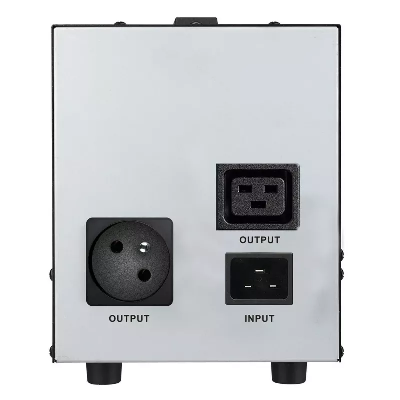 BlueWalker PowerWalker AVR 3000 SIV FR 3000VA/2400W Automatic Voltage Regulator, 230V, 4x French Socket, Black