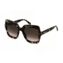 BLUMARINE Women's Sunglasses SBM836S5301GQ - Oversized Square Butterfly Frame, Grey Gradient Lens, UV400 Protection