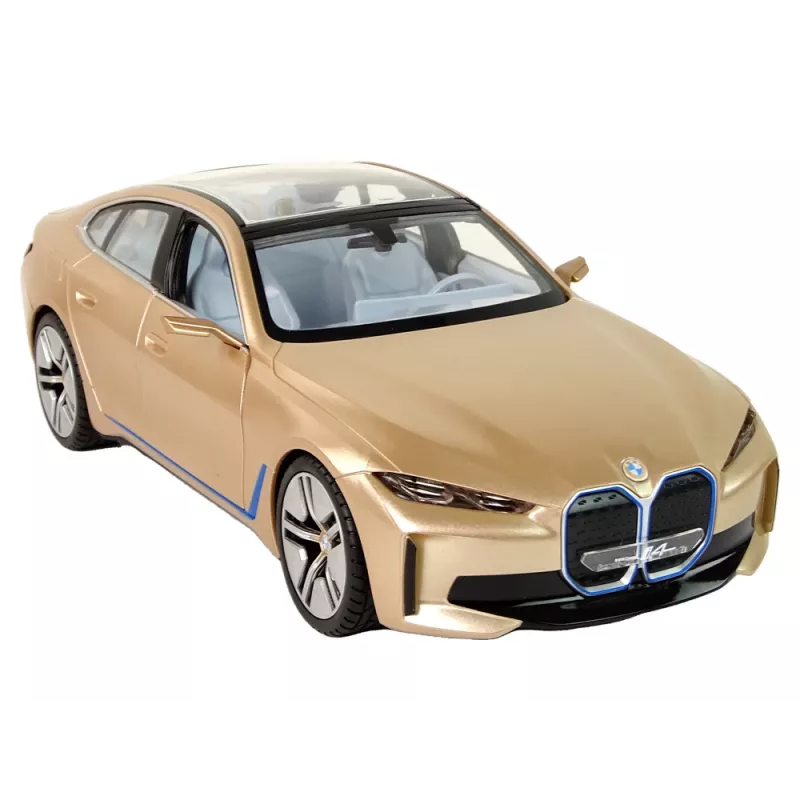 BMW I4 Remote Control Car RC Rastar Gold 1:14