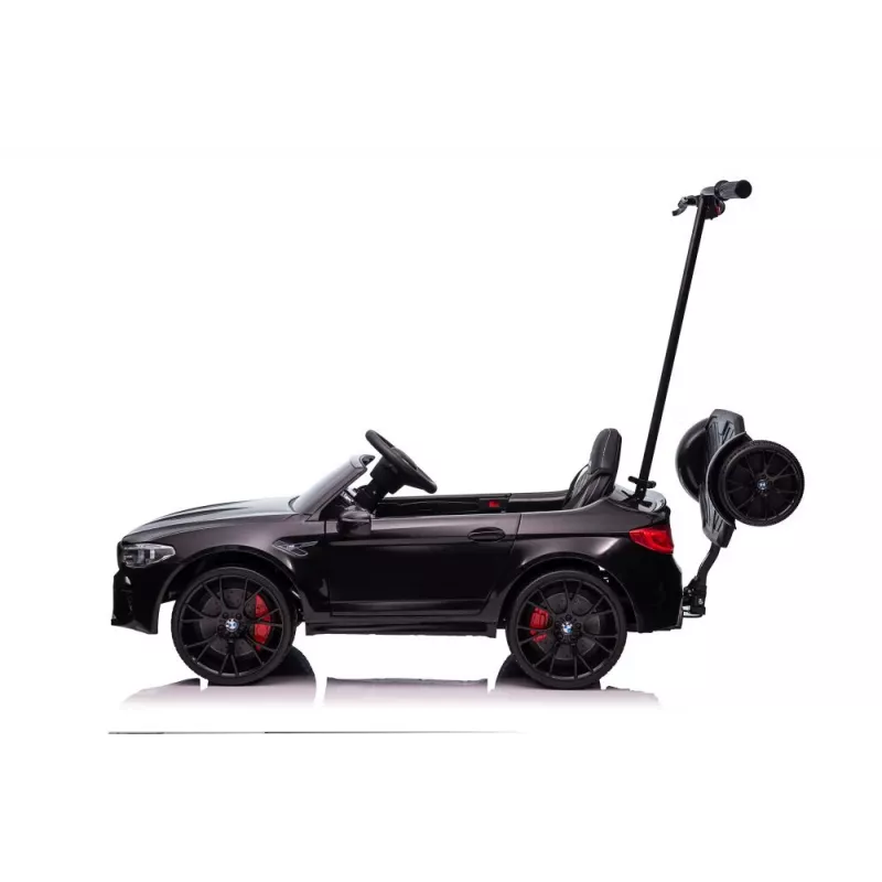 BMW M5 Battery-Powered Car with Parent Platform Black Lacquered