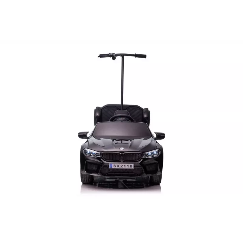 BMW M5 Battery-Powered Car with Parent Platform Black Lacquered