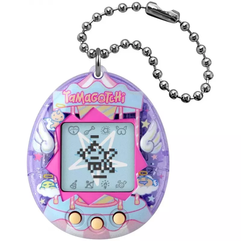 BND Tamagotchi Original - Angel Carousel Virtual Pet Toy, White