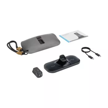 BoboVR CG2 Charging Station for VR Headsets – 3-in-1 Magnetic Dock with 350mAh Clip and Travel Case, Black