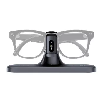BoboVR CG2 Charging Station for VR Headsets – 3-in-1 Magnetic Dock with 350mAh Clip and Travel Case, Black
