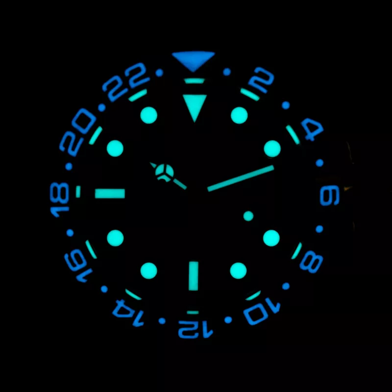 BOBROFF BF0007 Unisex Quartz Analog Watch 41mm Stainless Steel Case Black Dial Leather Strap