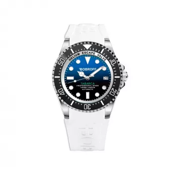 BOBROFF MAN BF0003-BFSTB Analog Quartz Watch 42mm Stainless Steel Black Leather