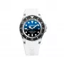 BOBROFF MAN BF0003-BFSTB Analog Quartz Watch 42mm Stainless Steel Black Leather