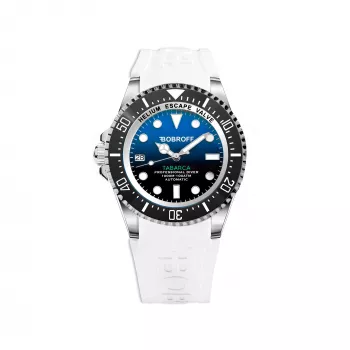 BOBROFF MAN BF0003i-BFSTB 42mm Men's Quartz Analog Watch Stainless Steel Black Dial Silver Bracelet