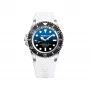 BOBROFF MAN BF0003i-BFSTB 42mm Men's Quartz Analog Watch Stainless Steel Black Dial Silver Bracelet